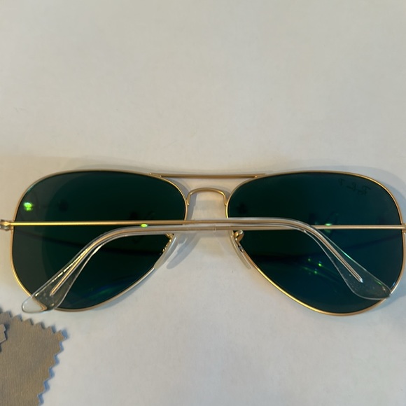 Ray ban green mirror polarized aviator - Picture 3 of 11